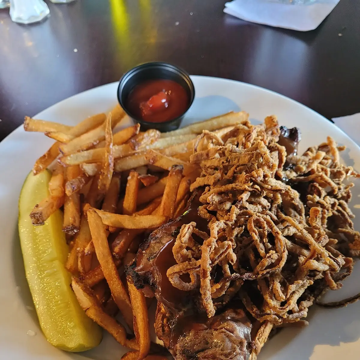Open Faced Steak Sandwich