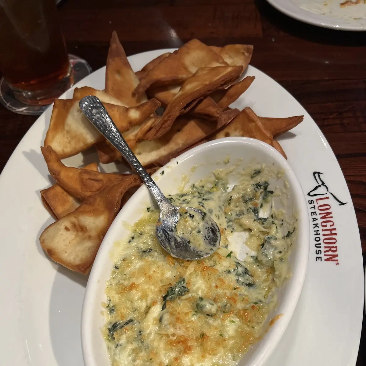 Parmesan Crusted Spinach Dip