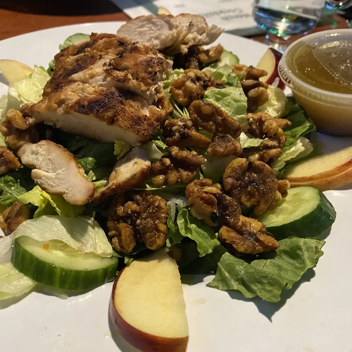 Apple Walnut Salad with Grilled Chicken