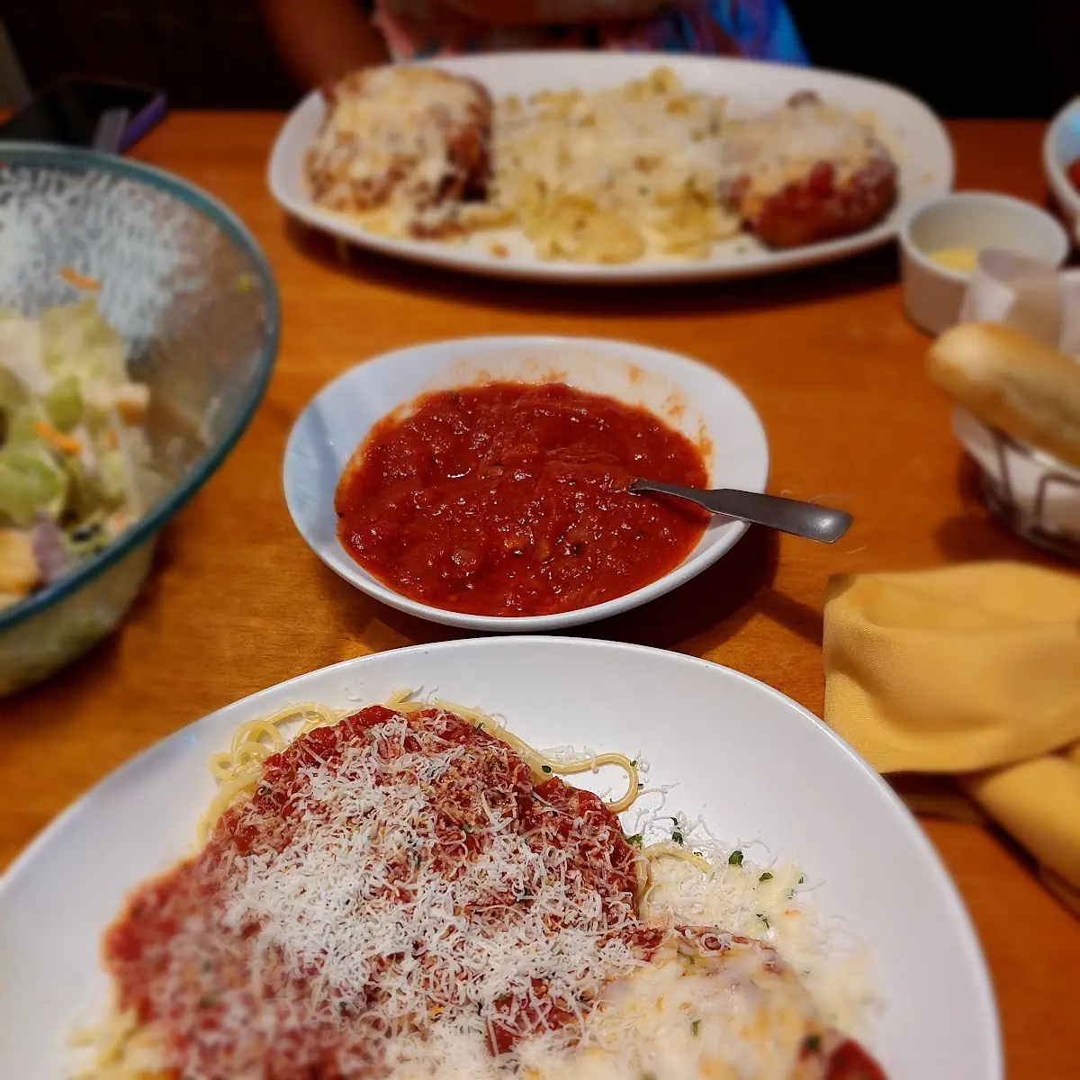 Chicken Parmigiana with Spaghetti