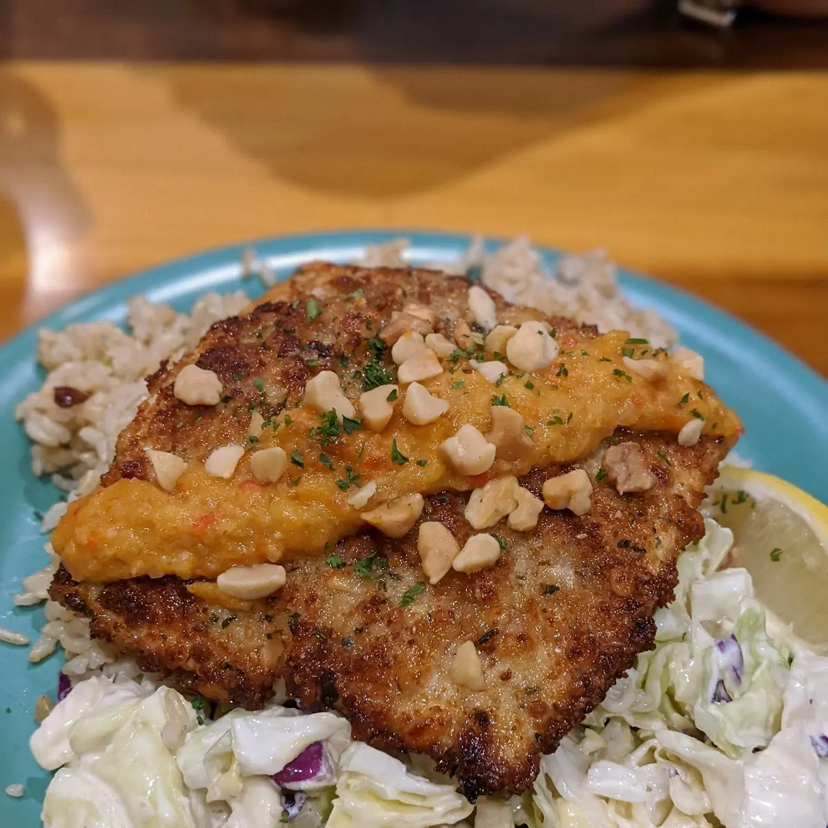 Macadamia Nut Crusted Mahi-Mahi