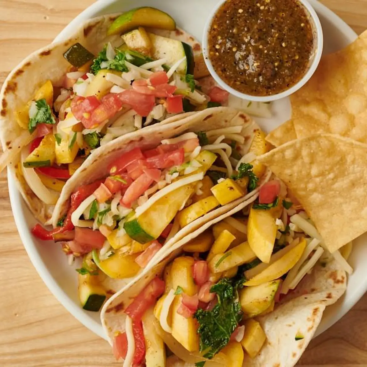 Grilled Vegetables Nachos