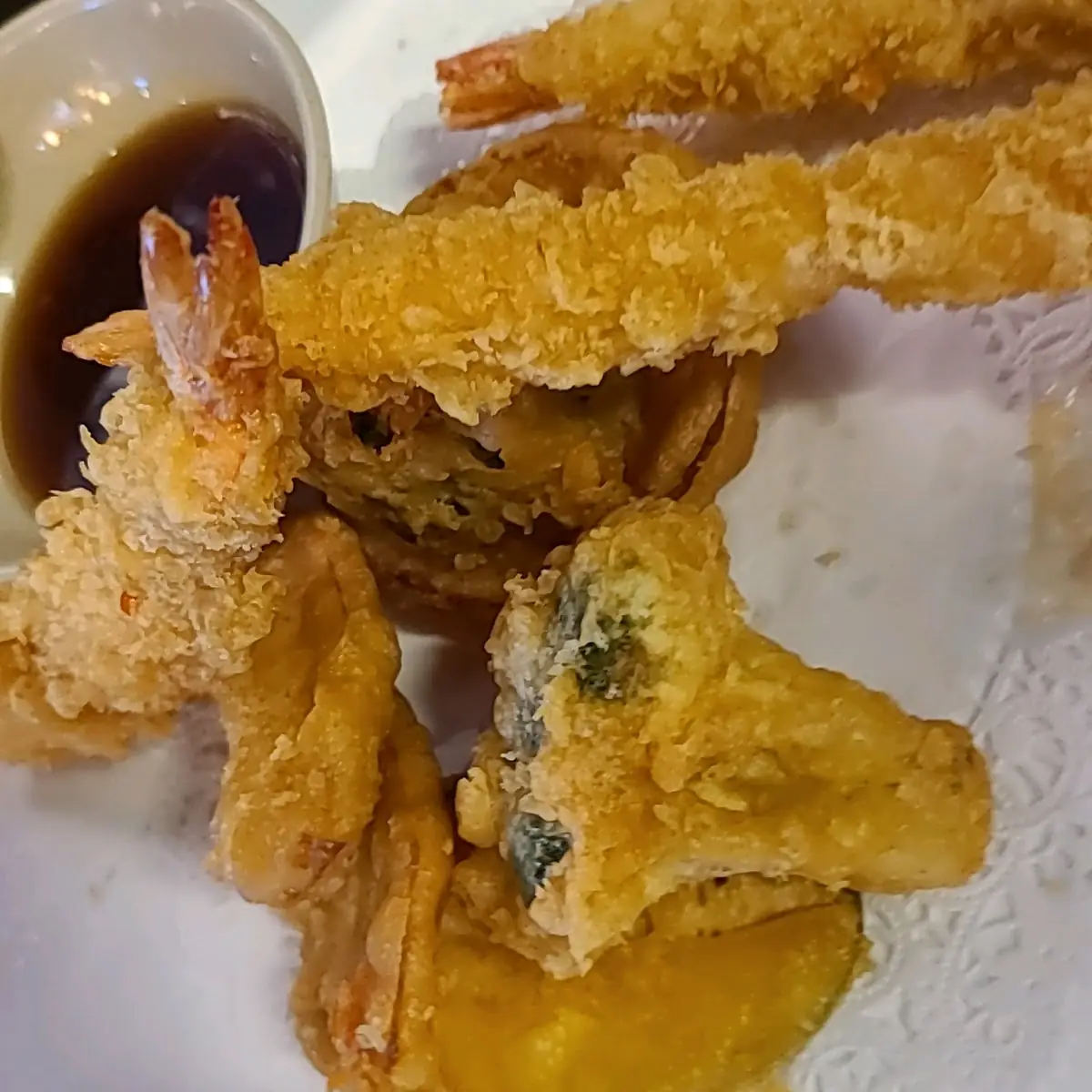 Com2.Shrimp Tempura & Chicken Teriyaki