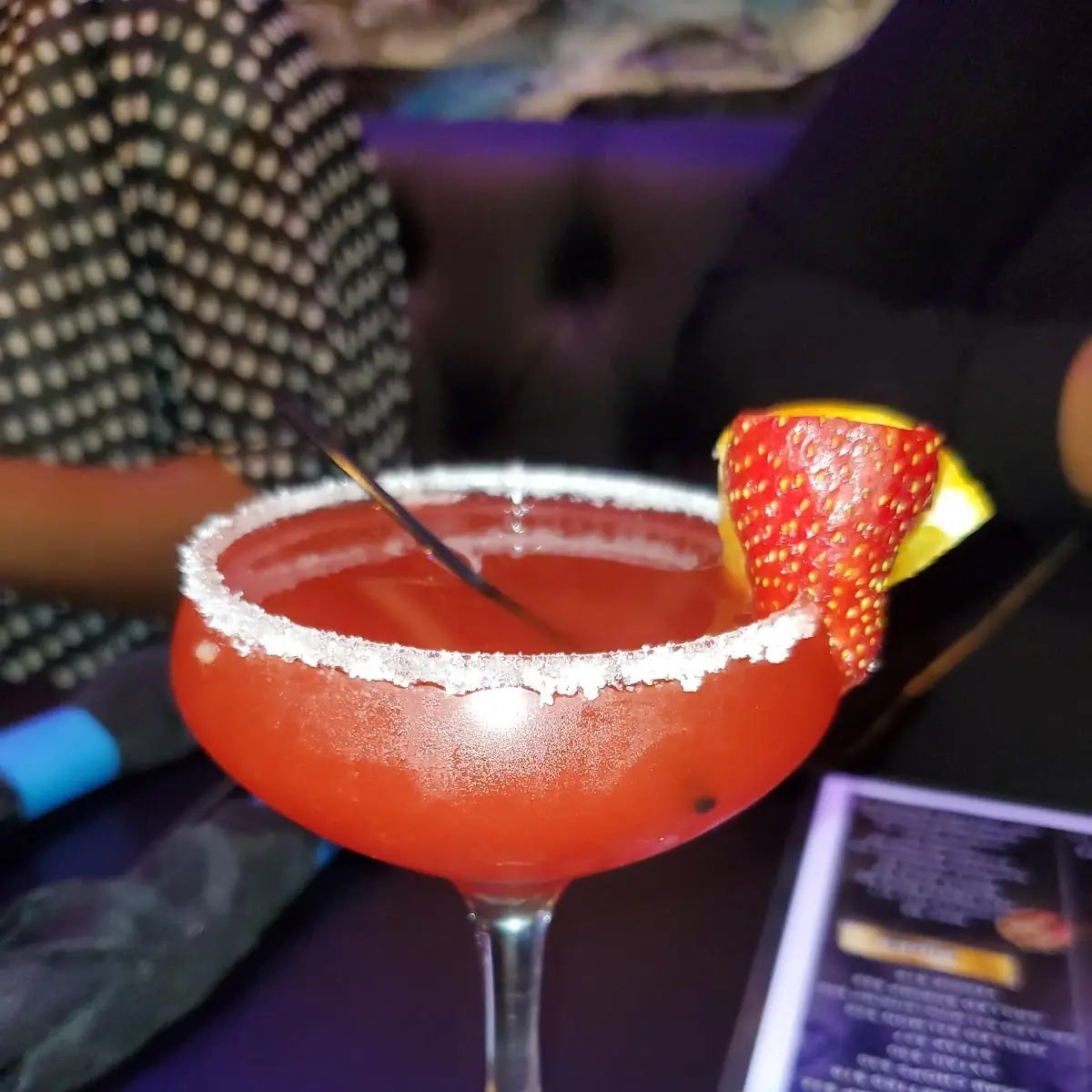 Fruit Cocktail with Lemon Garnish