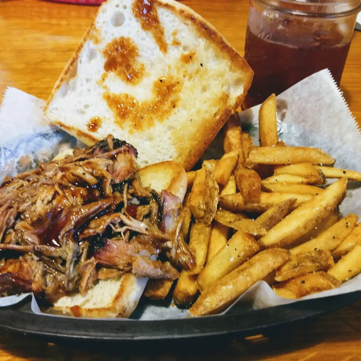 Pork Barbecue and Fries