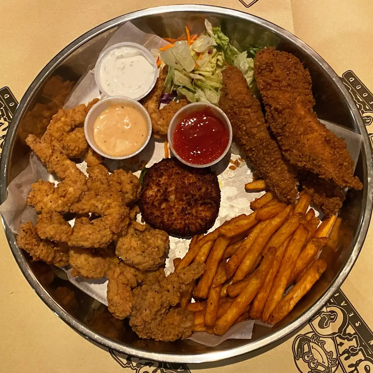 Fried Shrimp Crab
