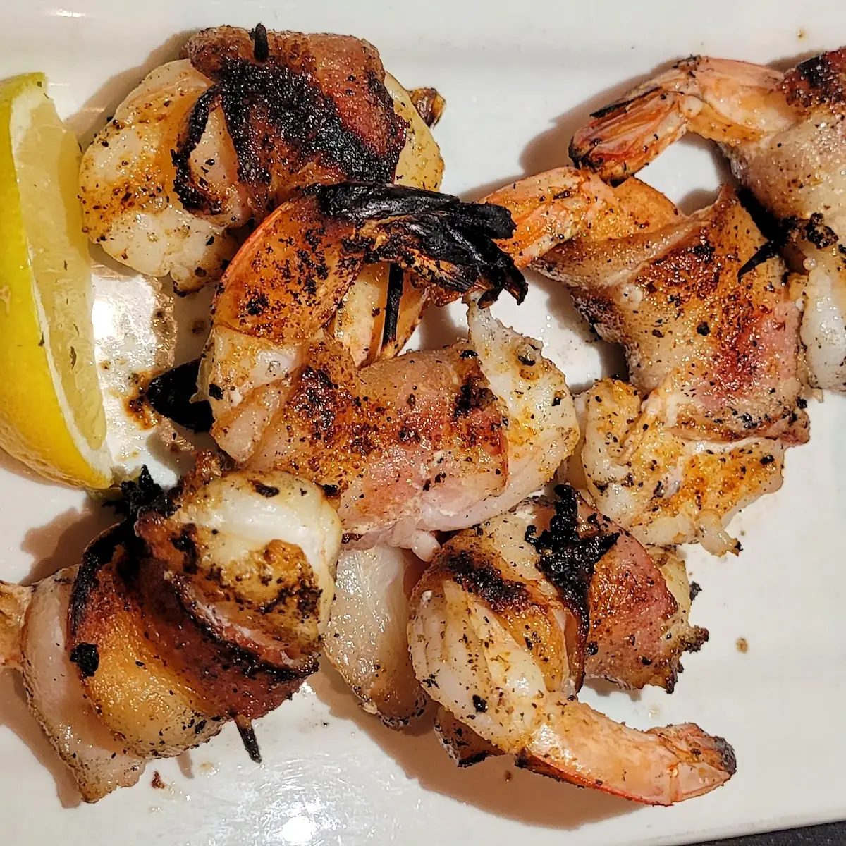 Bacon Wrapped Grilled Shrimp