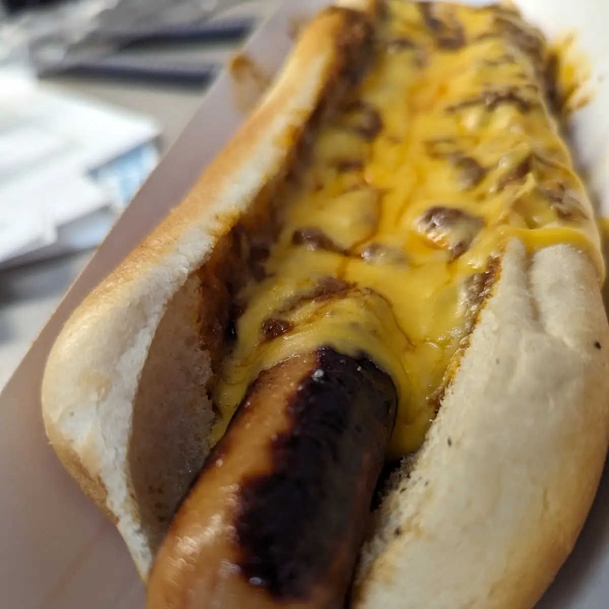 Foot Long Chili Cheese Dog