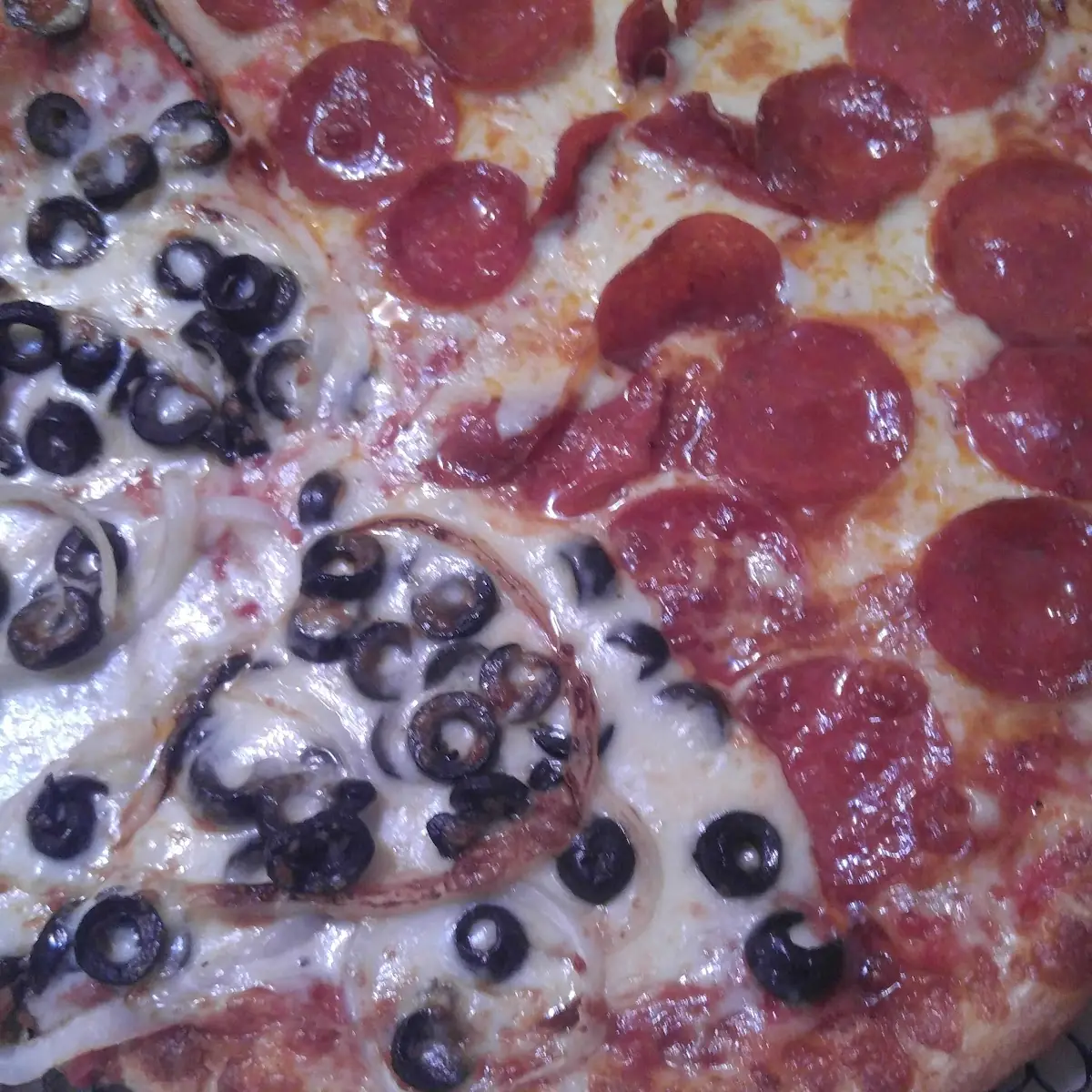 Half and Half Pizza