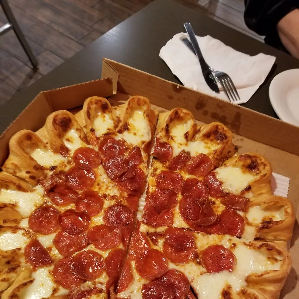 Stuffed Crust Pepperoni Pizza
