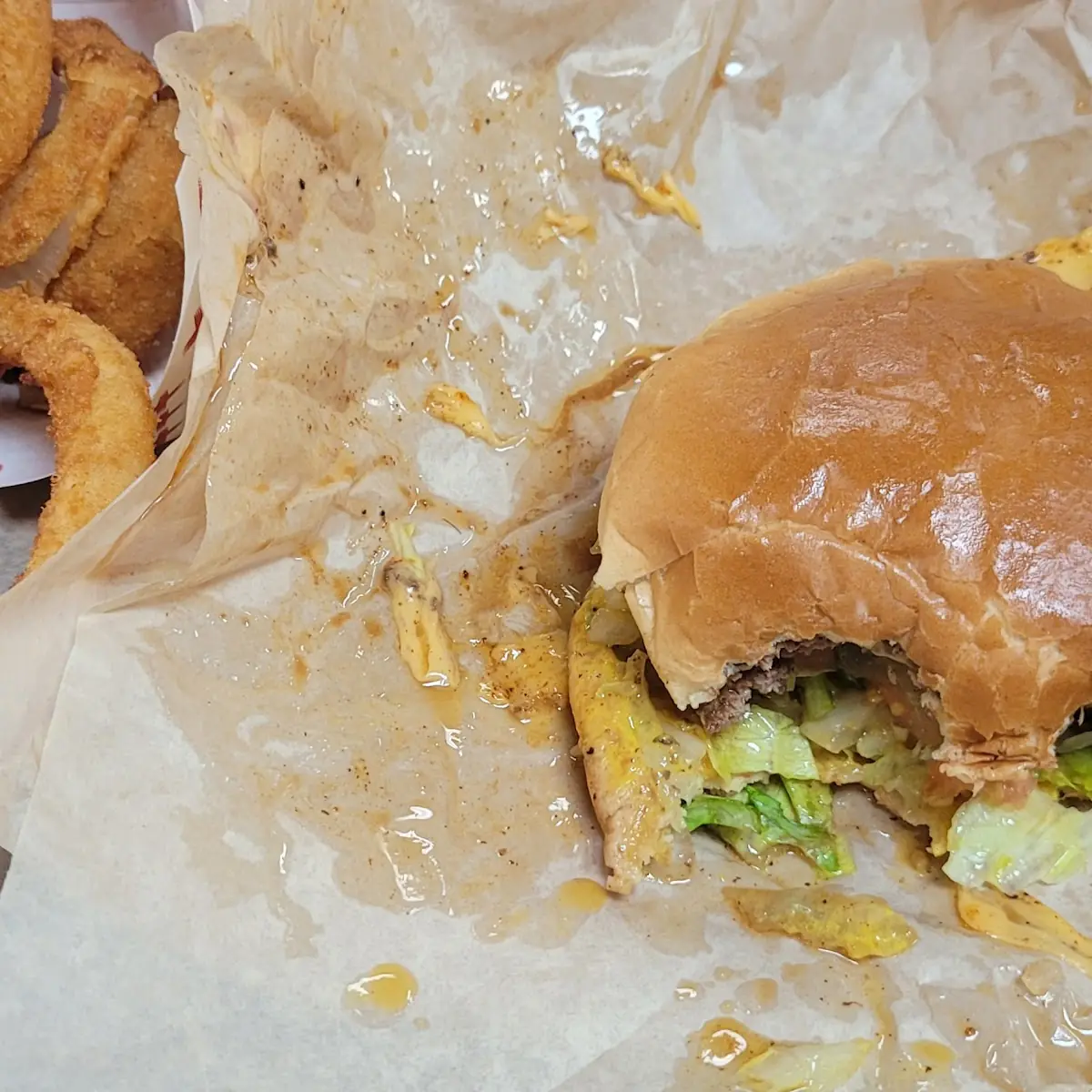 Cheeseburger with Bacon and Curly Fries