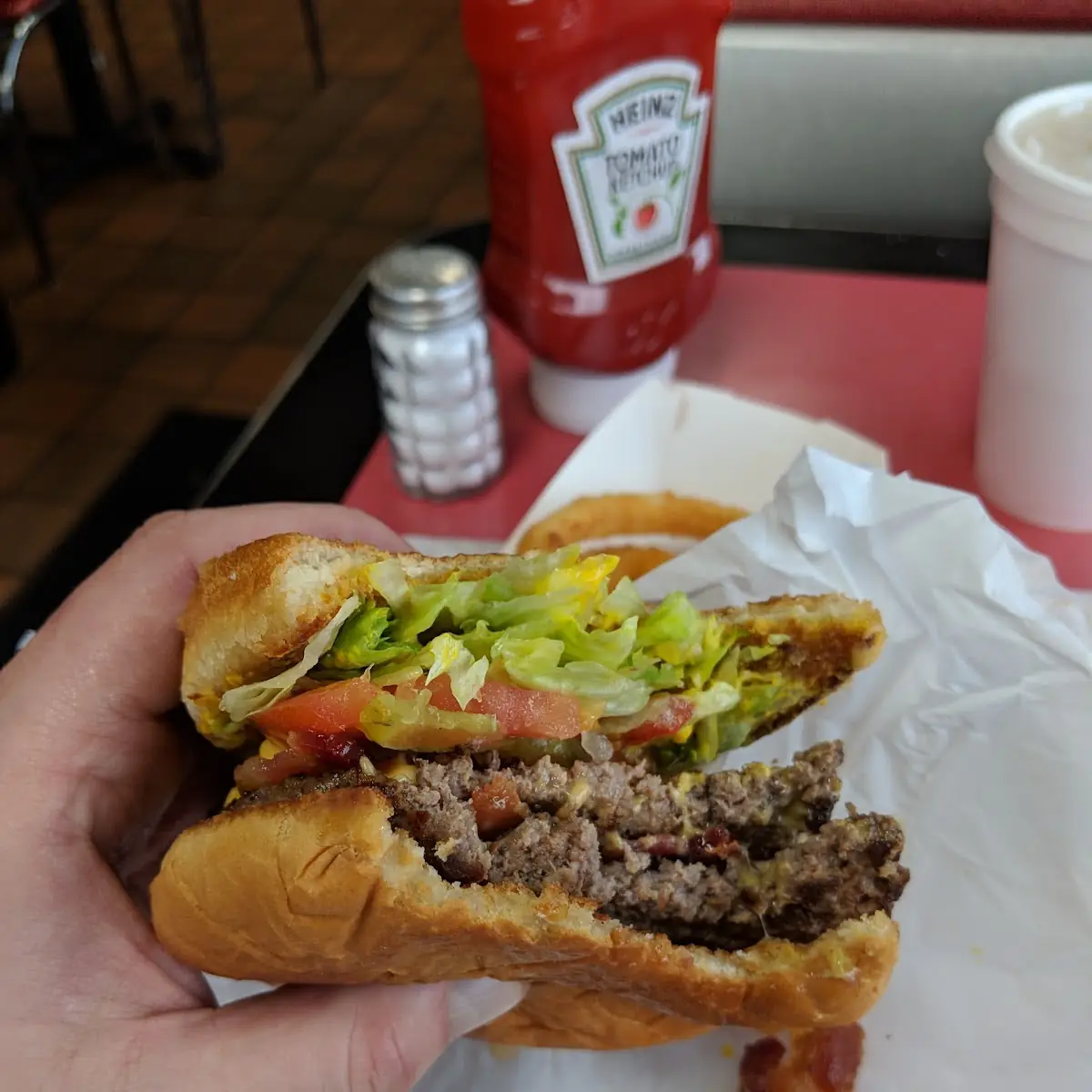 Double Cheeseburger with Fresh Toppings