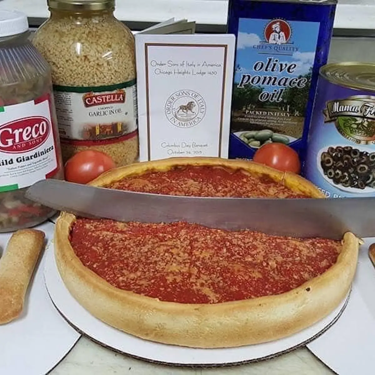 Deep Dish Cheese Pizza