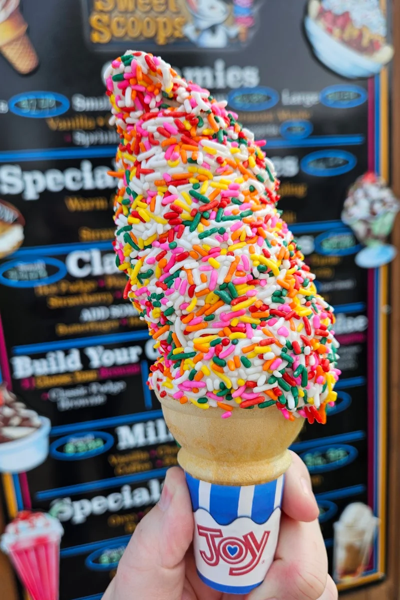 Maple Creemee with Rainbow Sprinkles