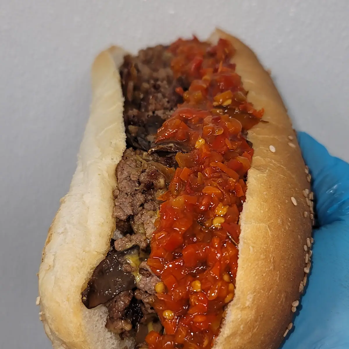 Chopped Cheese Burger