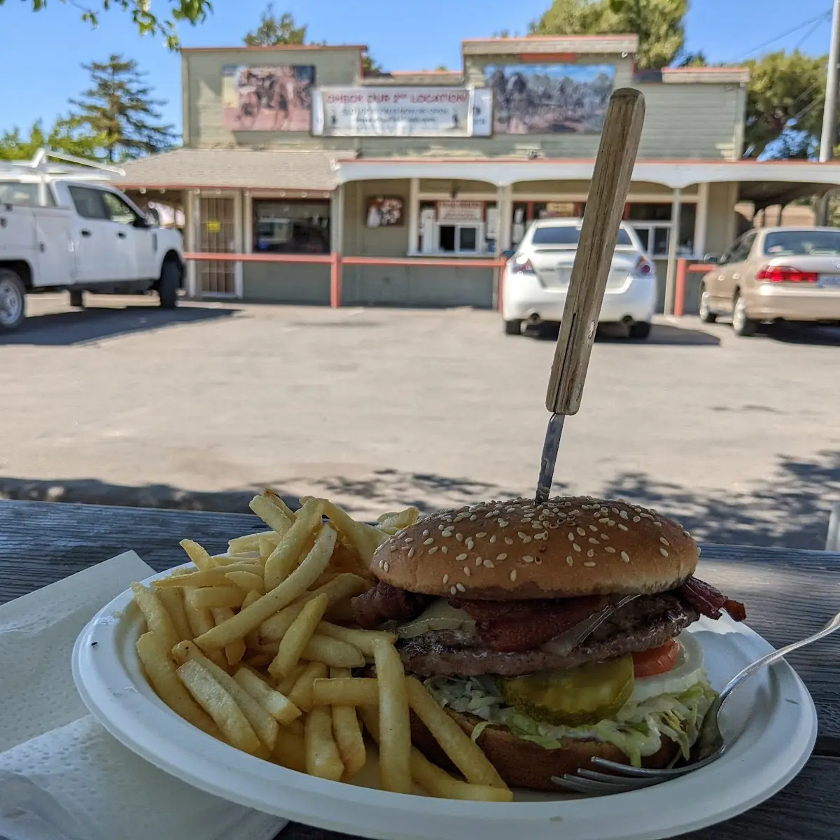 Bacon Cheeseburger and Fries
