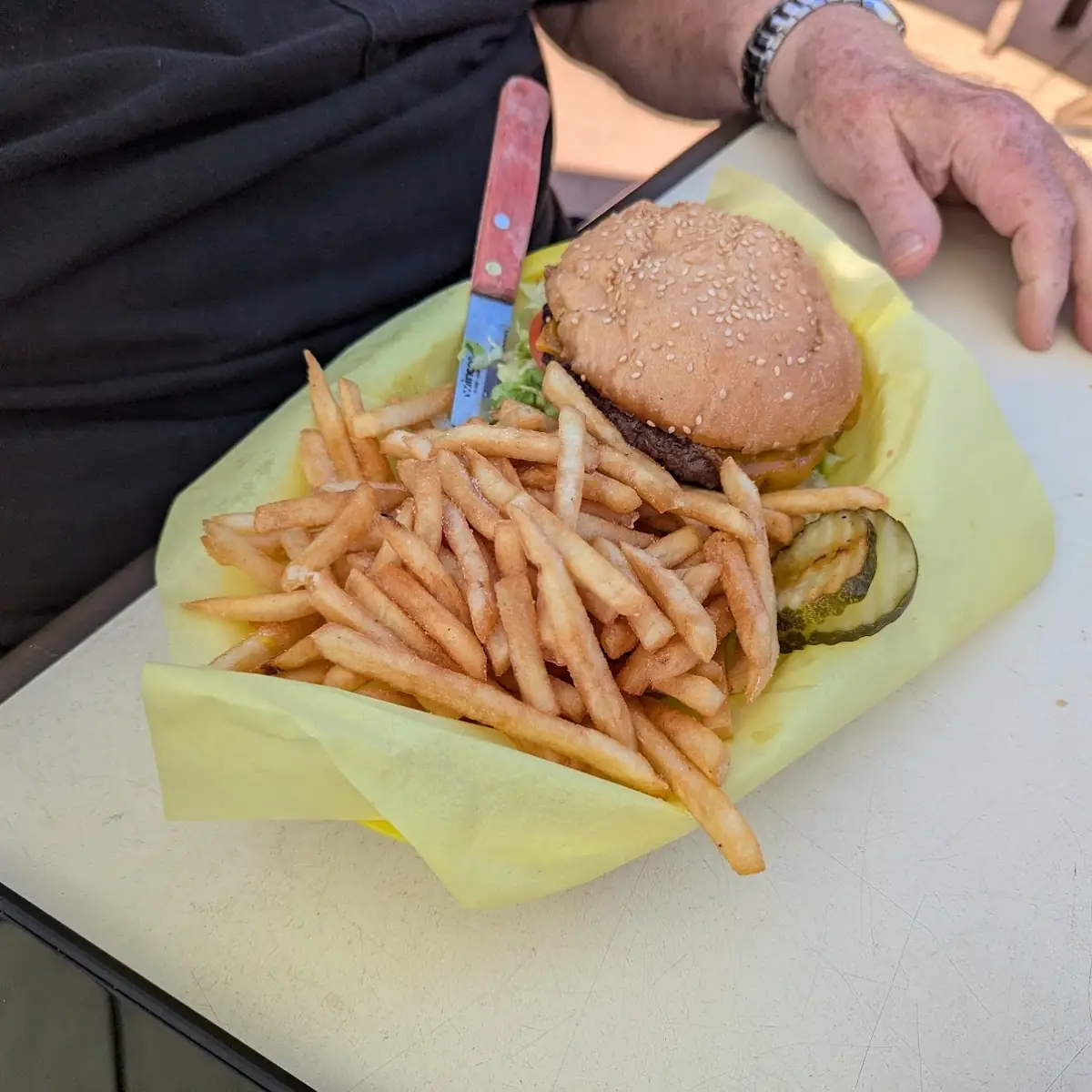 Charlie Burger with Fries
