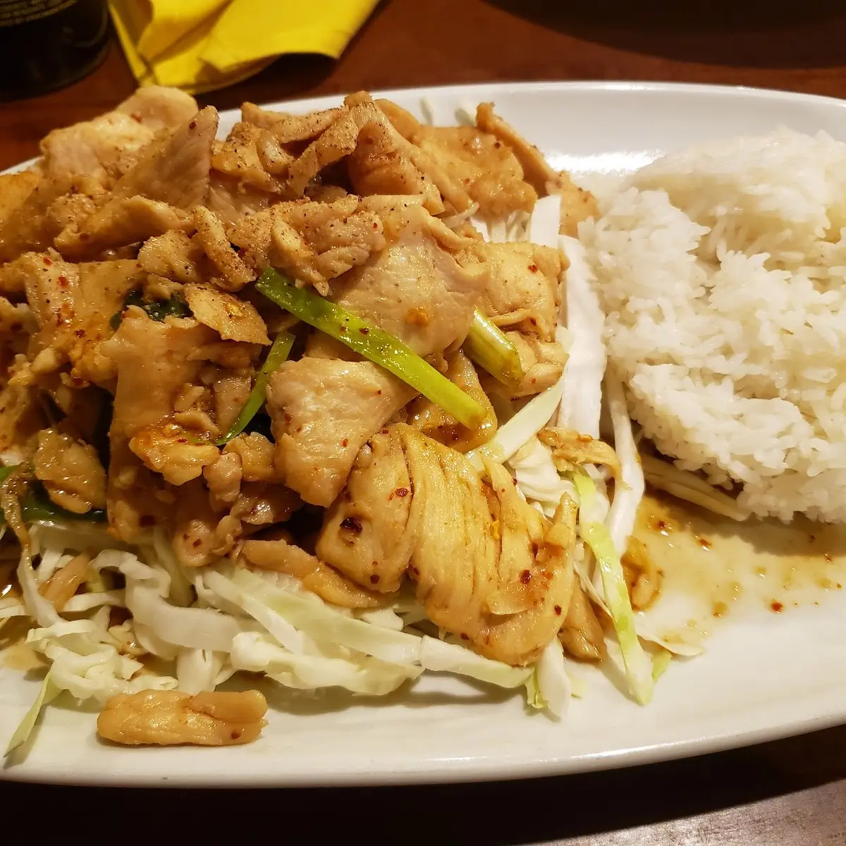 Chicken Garlic Stir Fried