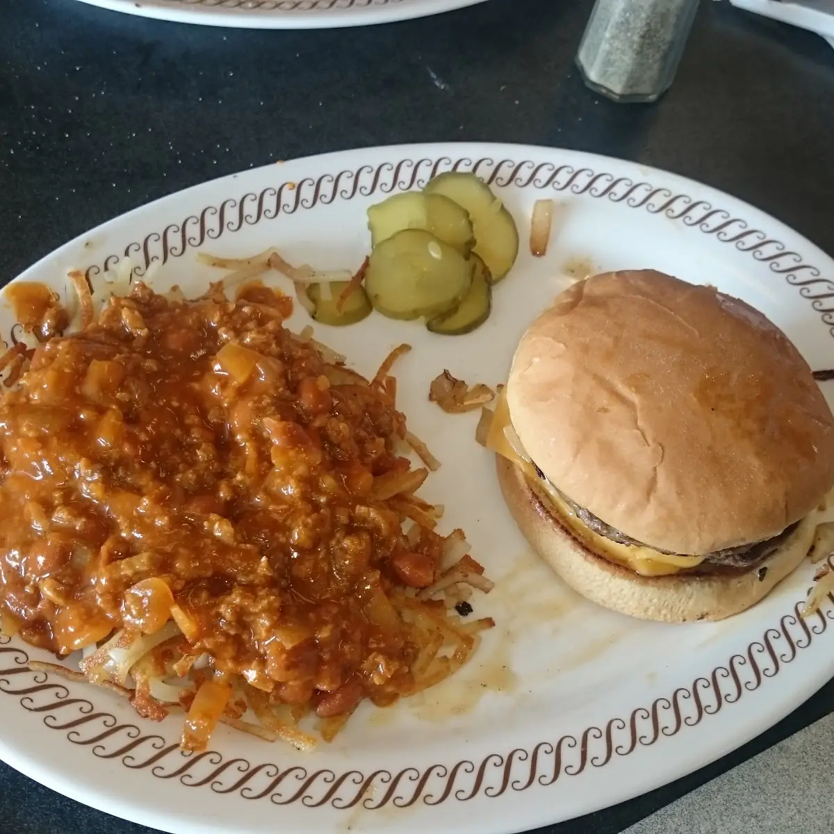 Deep Cheeseburger with Hash Brown Topped