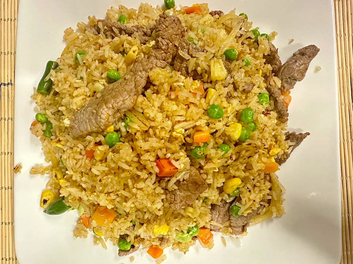 C28. Grilled Beef & Fried Egg with Steamed Rice