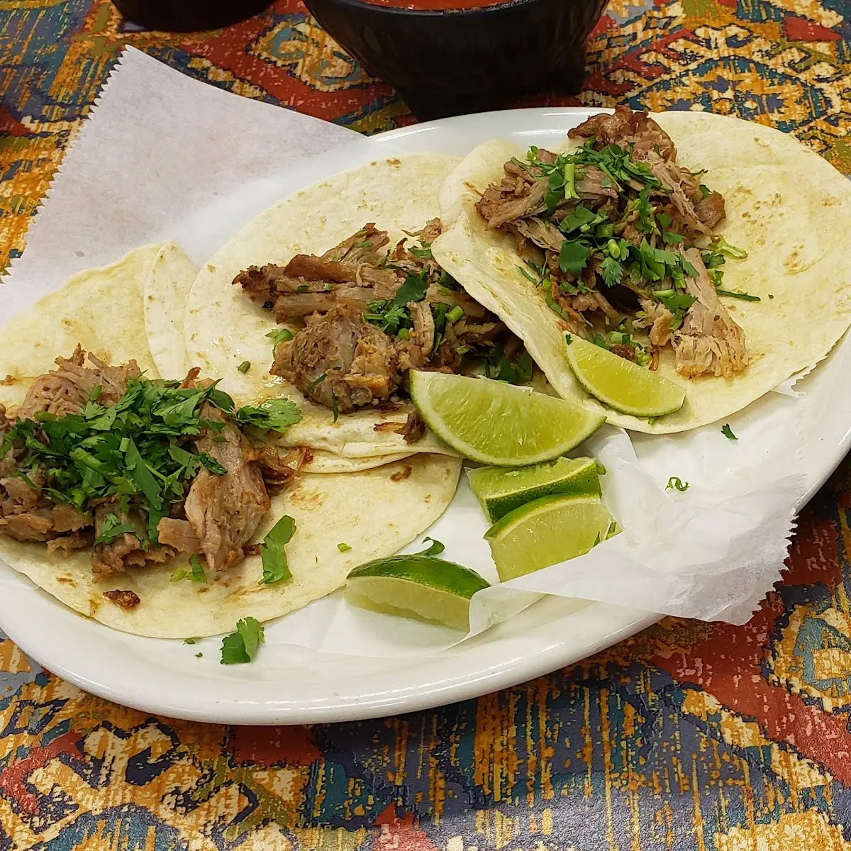 Pork Tacos and Refried Beans
