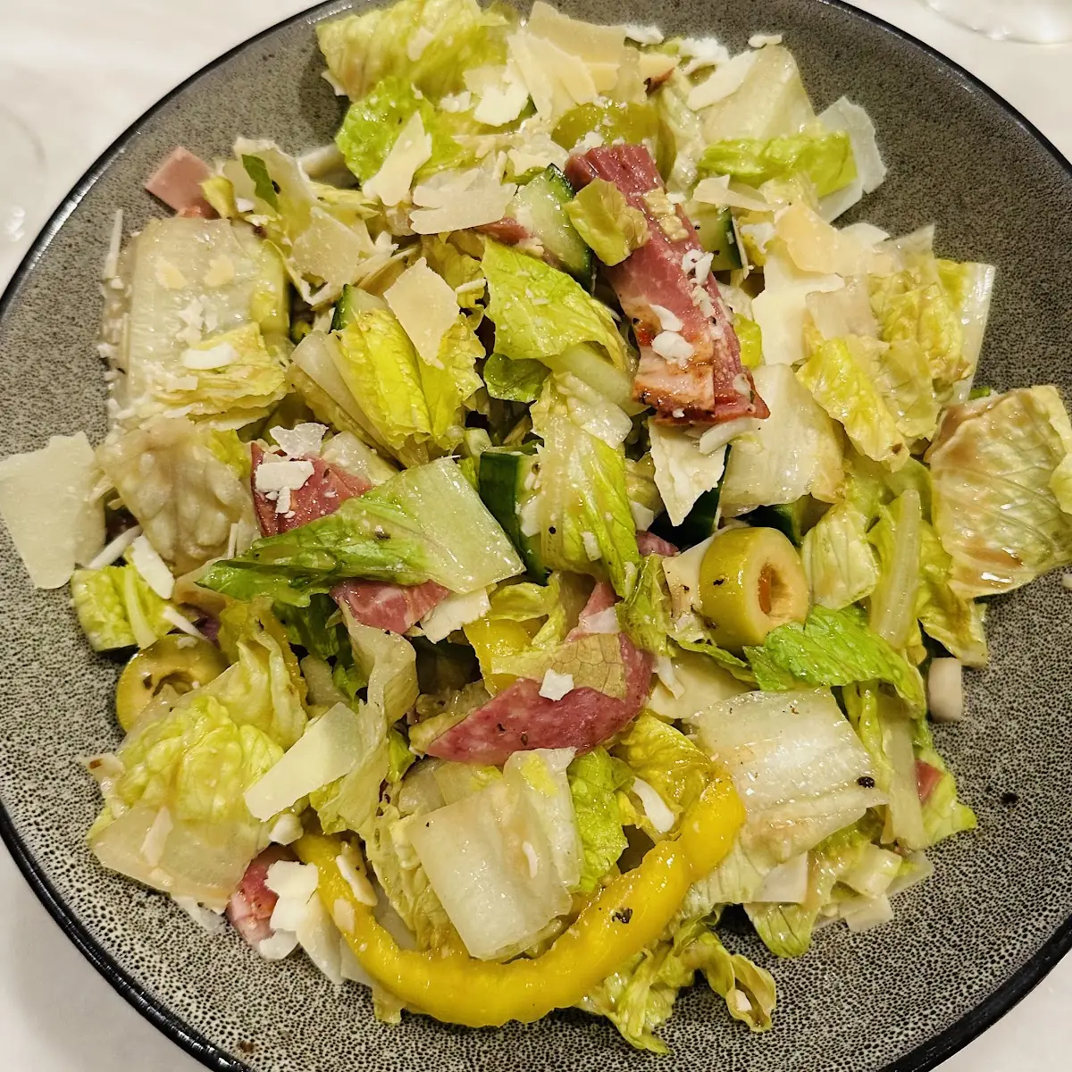 Over Dressing the Chopped Salad