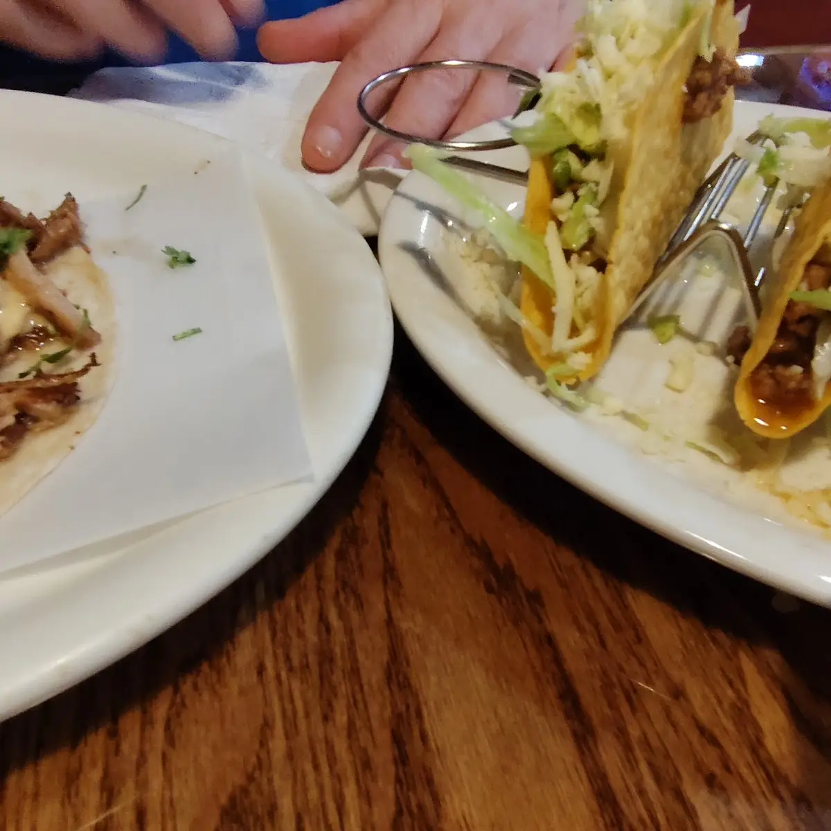 Pulled Pork Taco and Beef Tacos