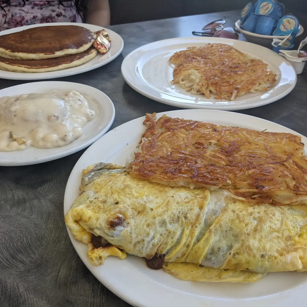 Burger and Breakfast Plates