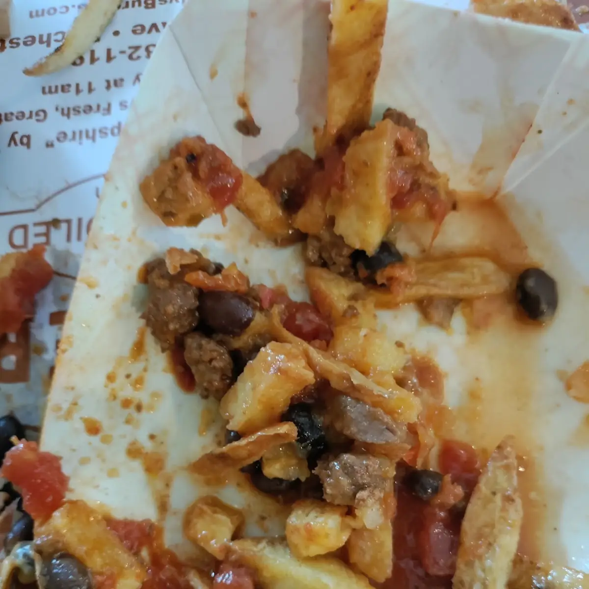 Chilli Cheese Fries with Cheese