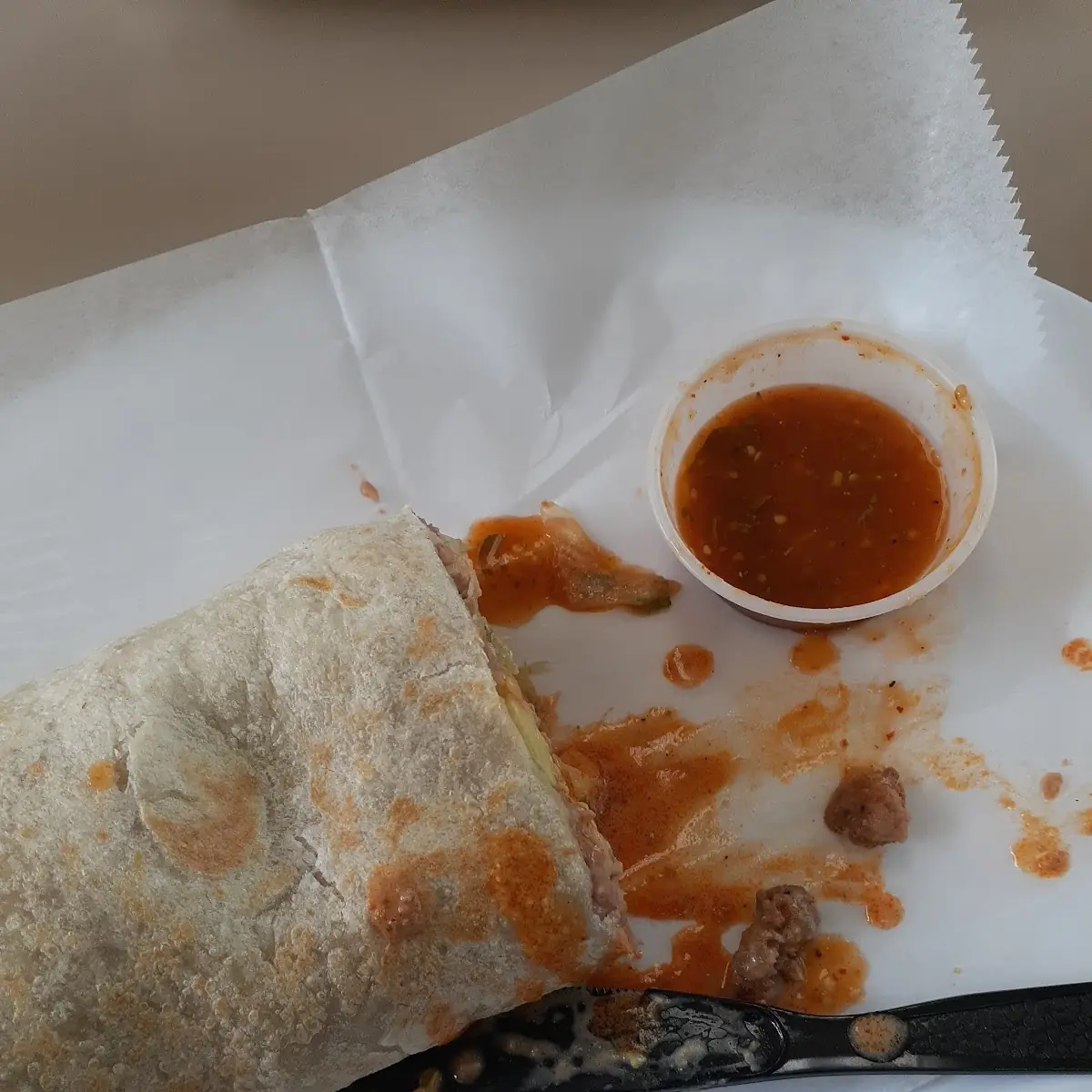 Steak and Pork Regular Size Burrito