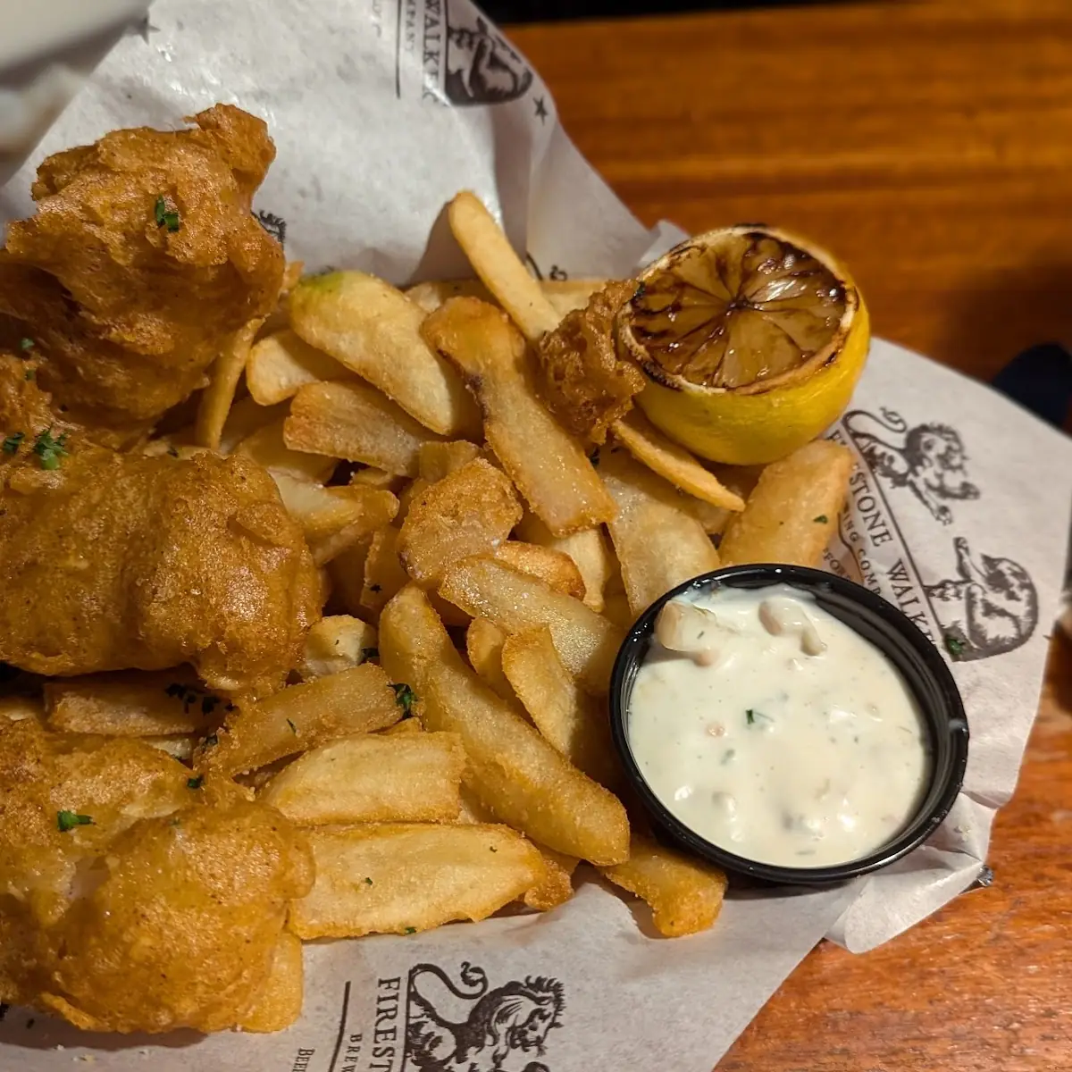 Fried Fish and Potato Chips