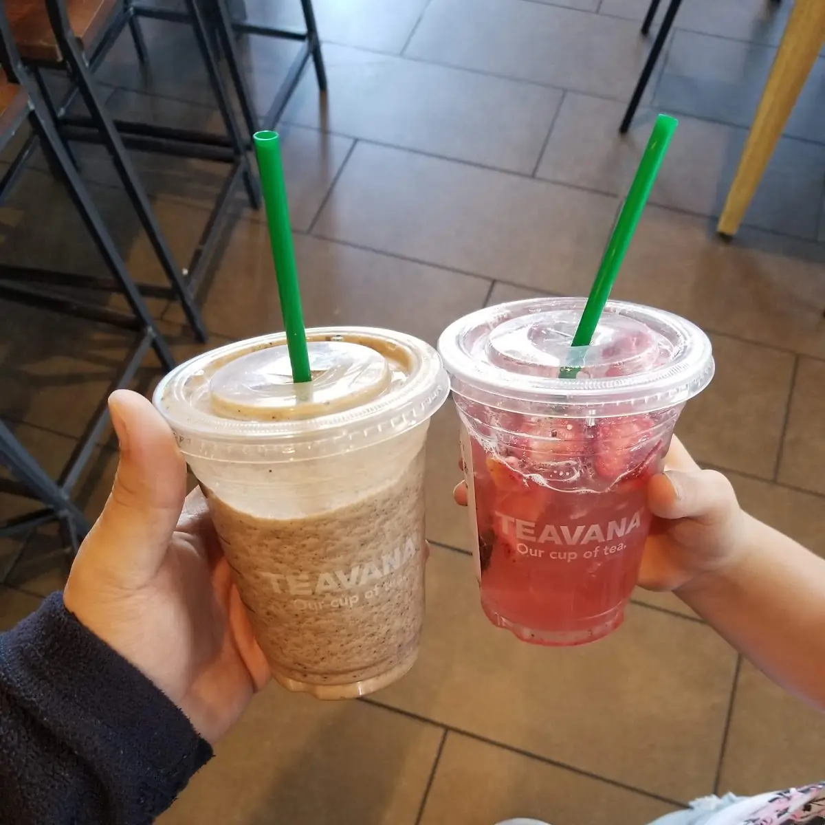 Java Chip Frapuccino and Strawberry Acai Refresher