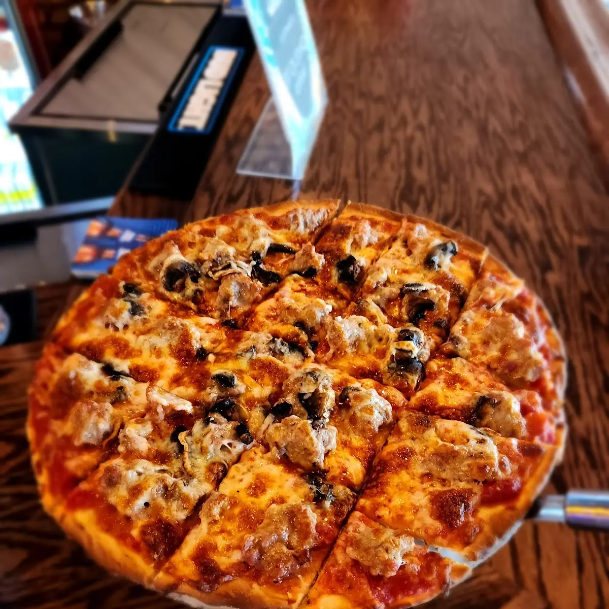 Sausage and Mushroom Pizza
