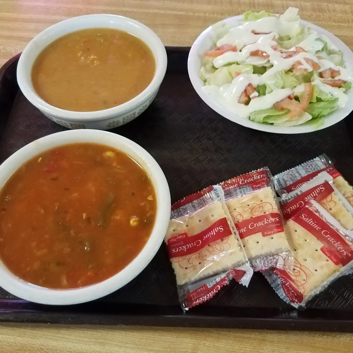 Bean Soup Vegetable Soup & Side Salad