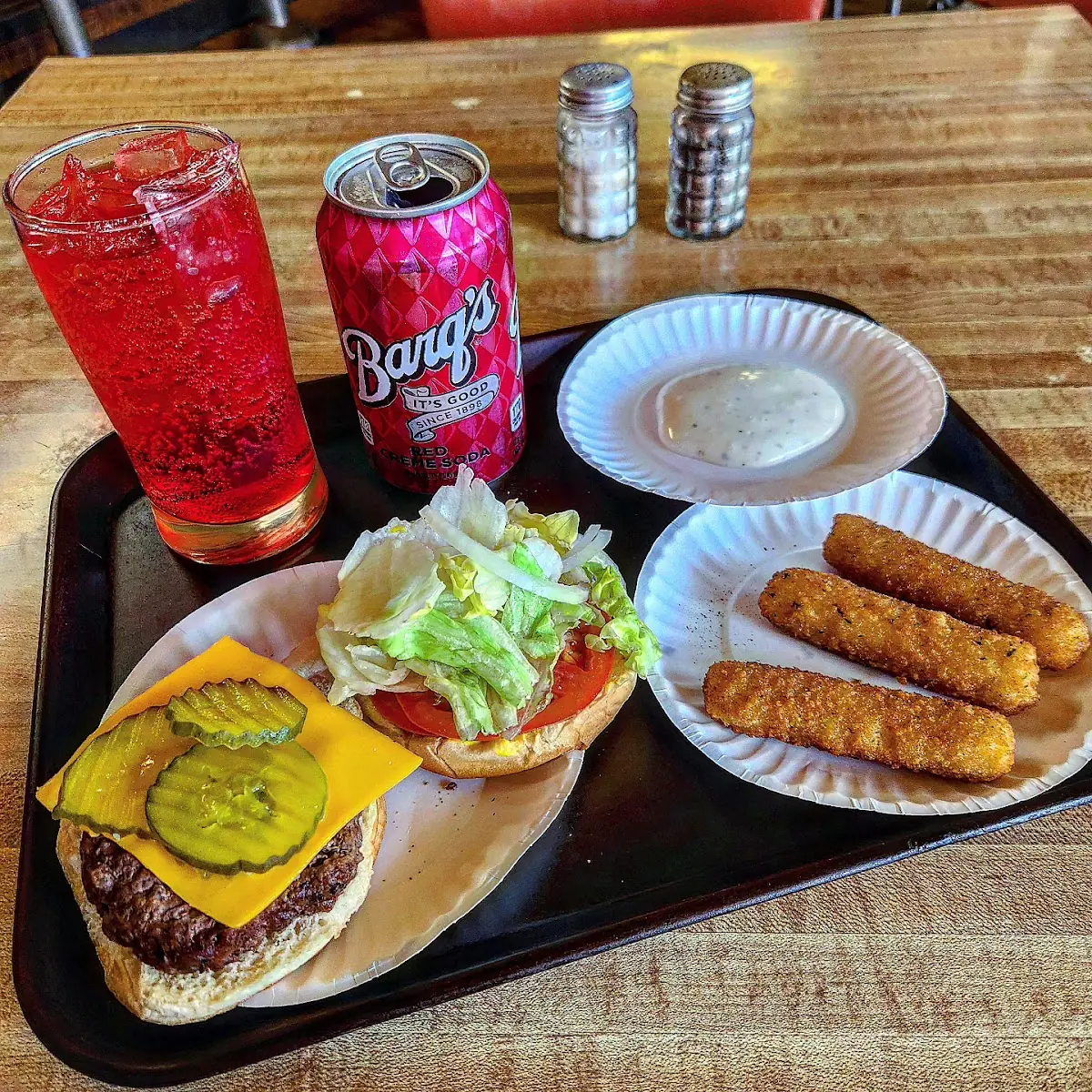 Cheese Burger & Cheese Sticks