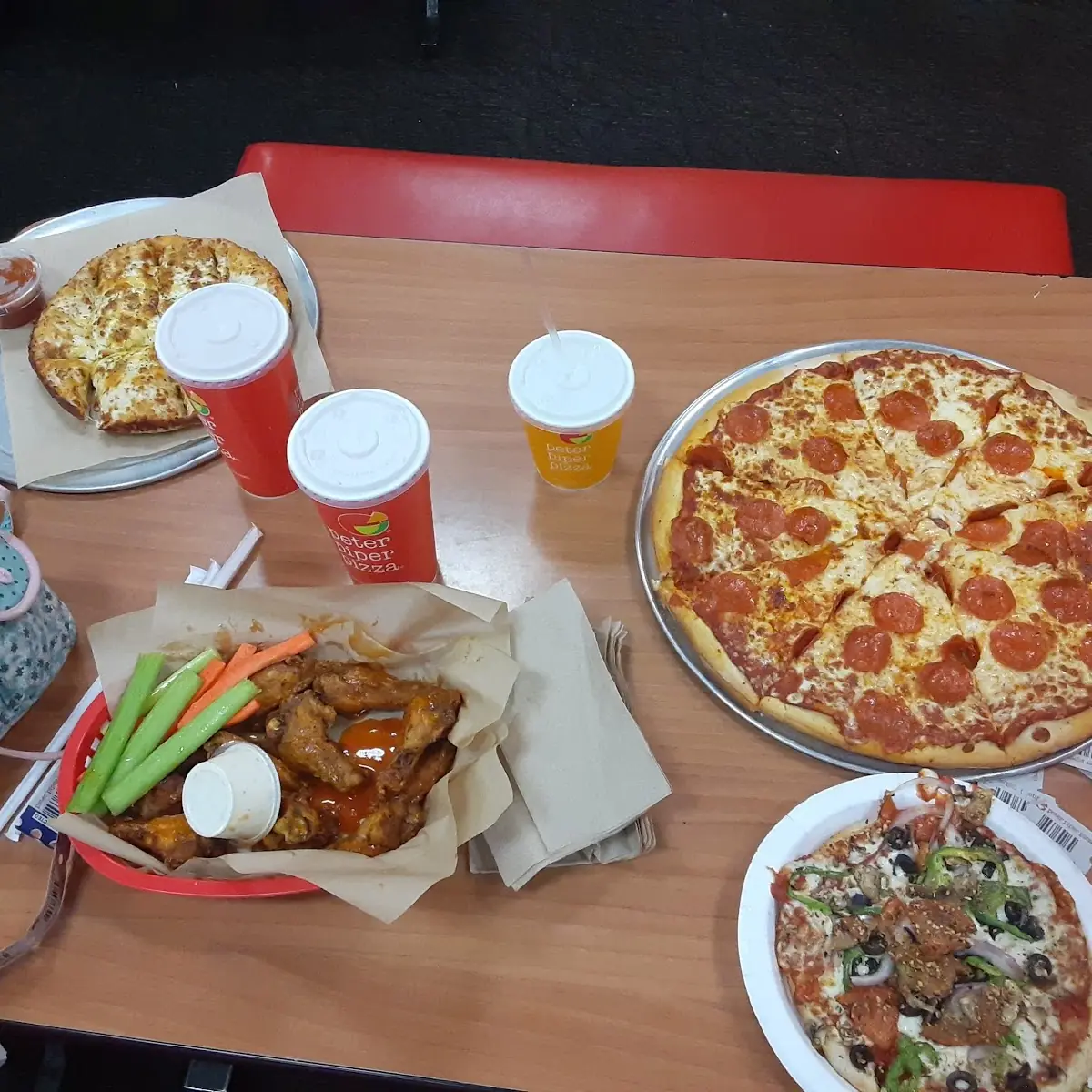 Pepperoni Pizza Wings and Personal Veggie Supreme Pizza