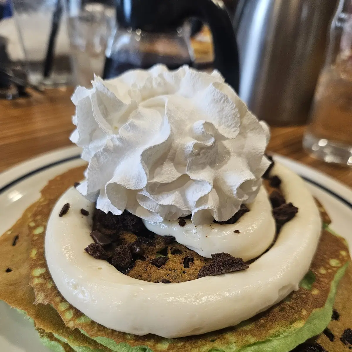 Thin Mint Cookie Pancakes