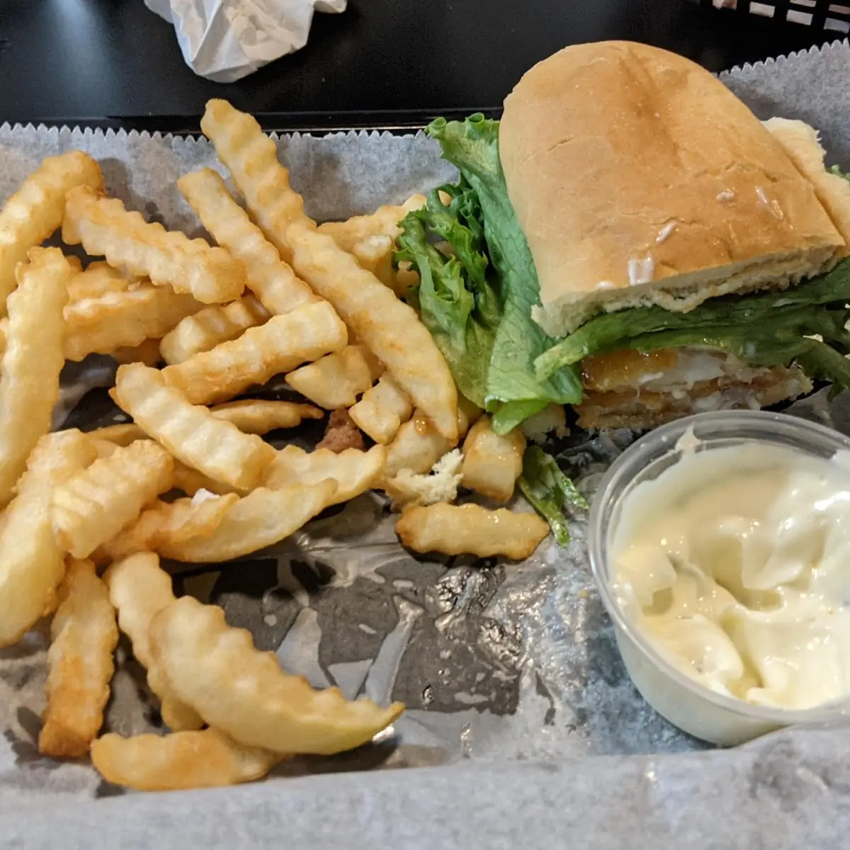 Cod Sandwich with Fries