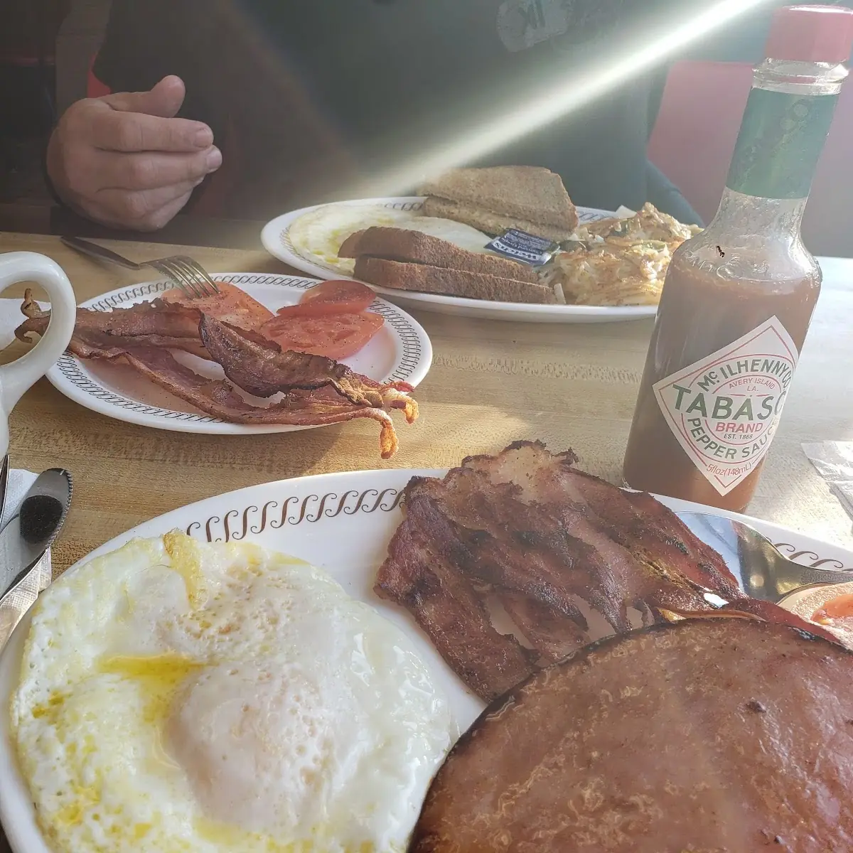 Two Eggs City Ham Tomatoes Bacon