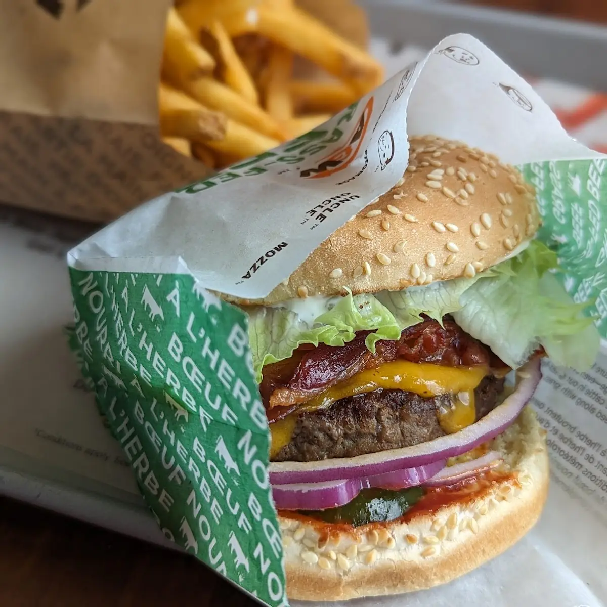 Cheddar Bacon Uncle Burger, A&W Canada