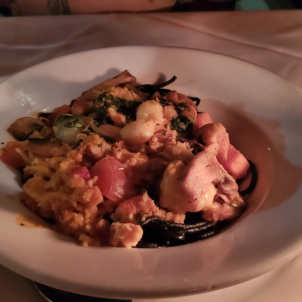 Squid Ink Pasta with Lobster
