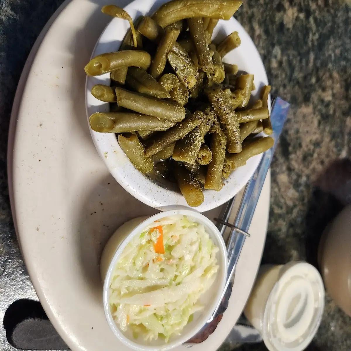 Green Beans and Coleslaw