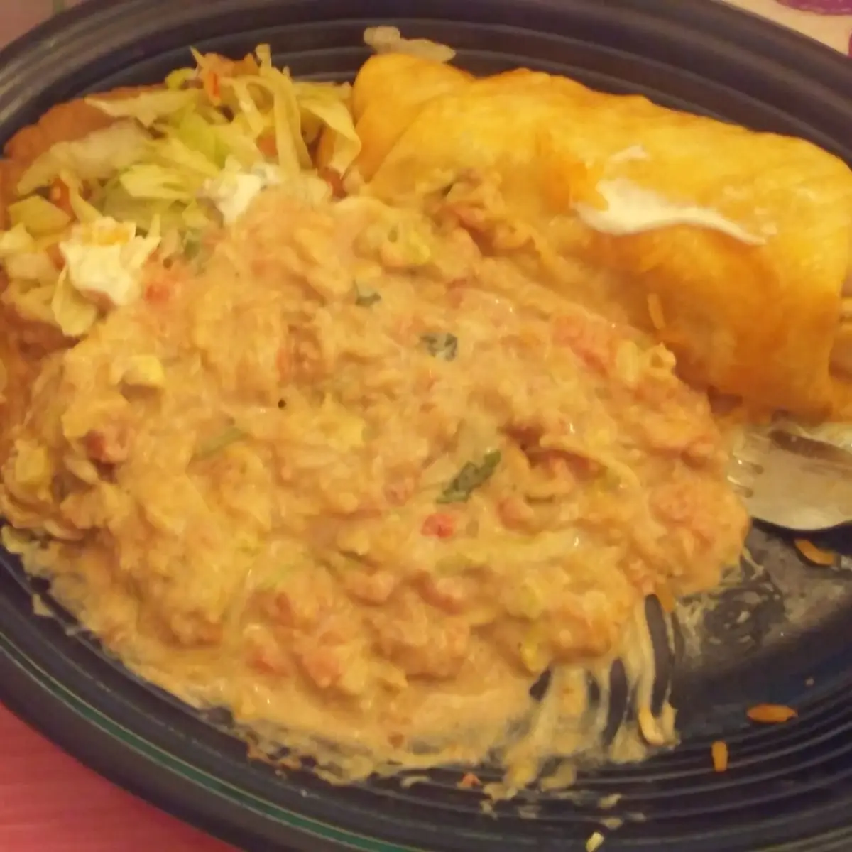 Beans Burrito Cheese Enchilada and Rice