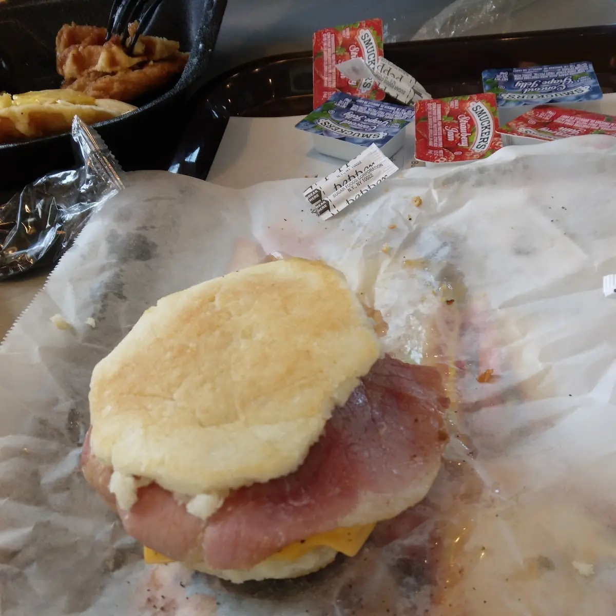 Ham Biscuit Sandwich