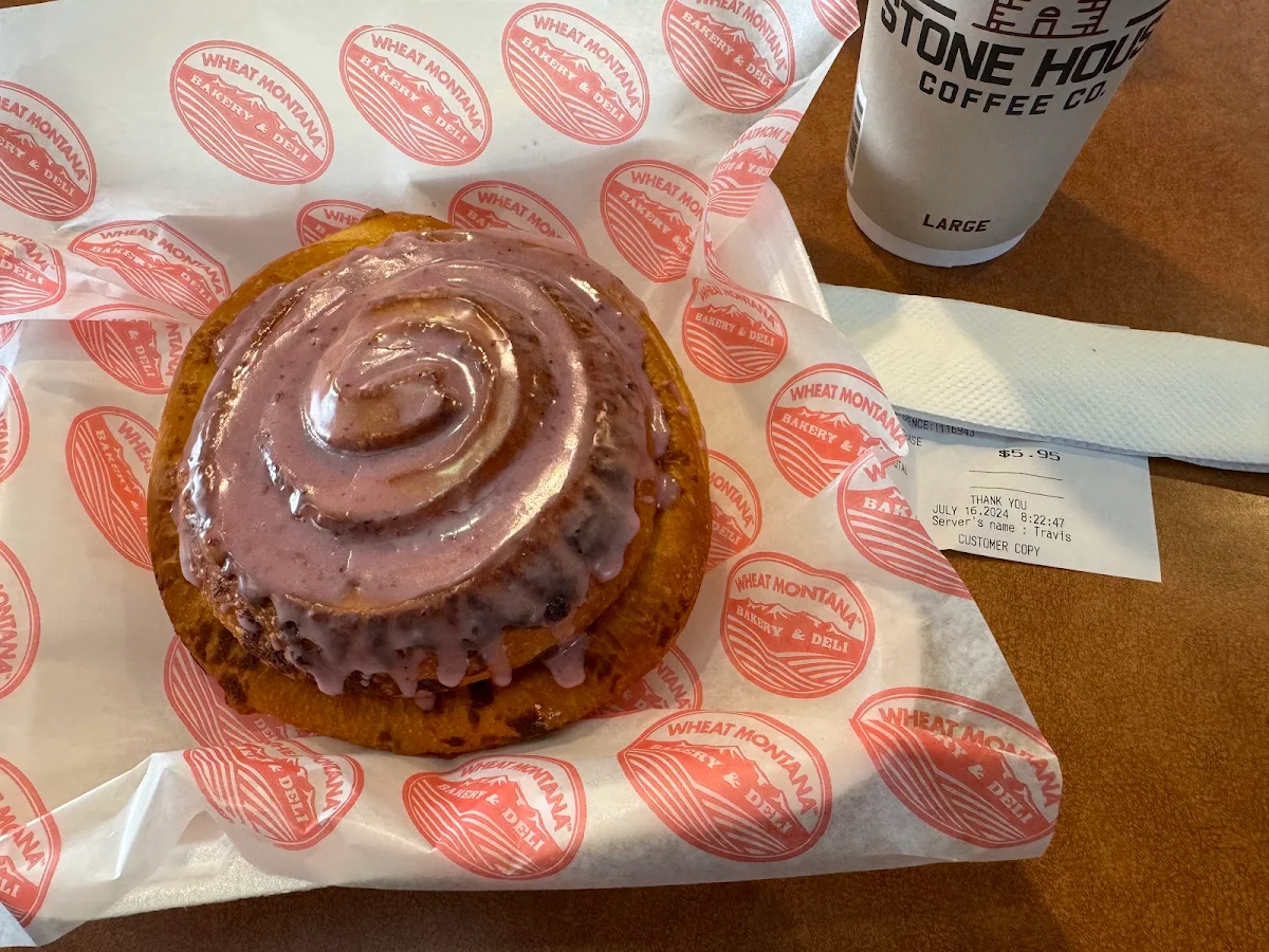 Huckleberry Cinnamon Roll