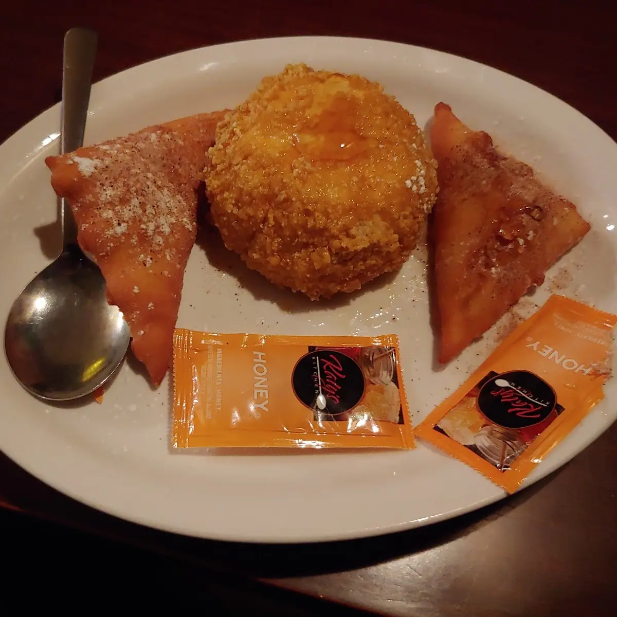 Fried Ice Cream with 2 Sopapillas