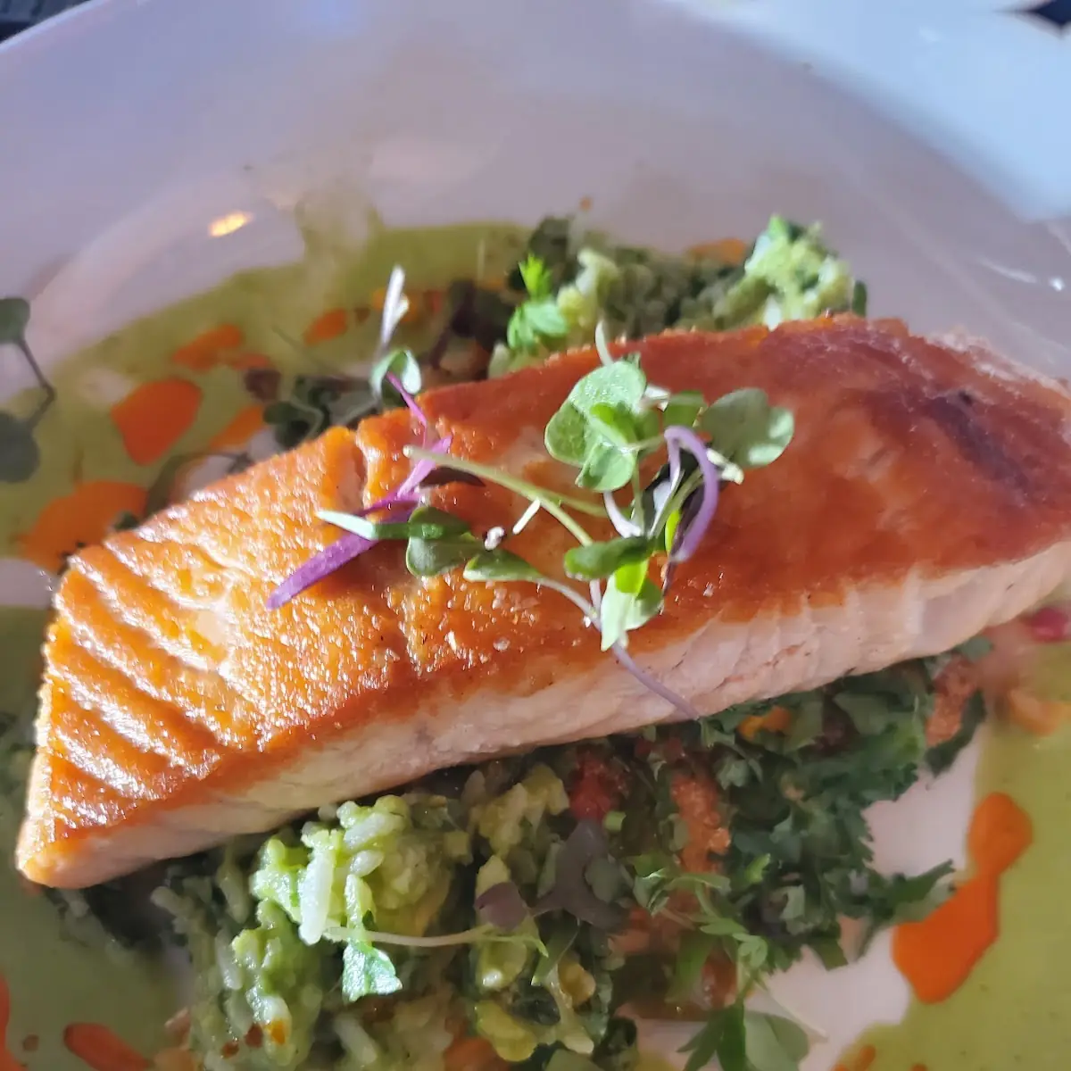Hibiscus Glazed Salmon