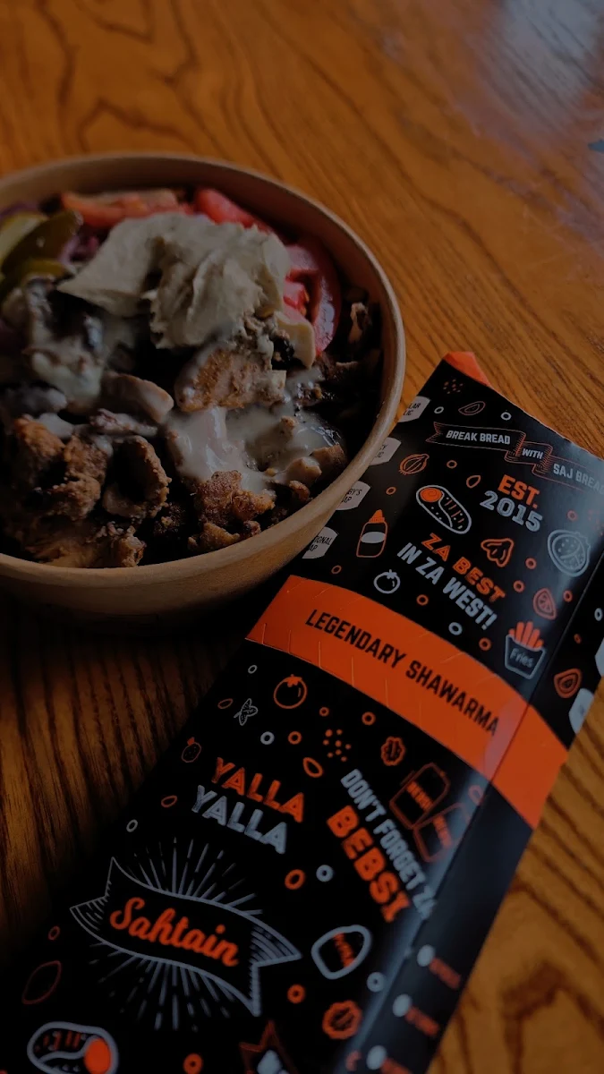 Legendary Shawarma Wrap, Shelby's Legendary Shawarma