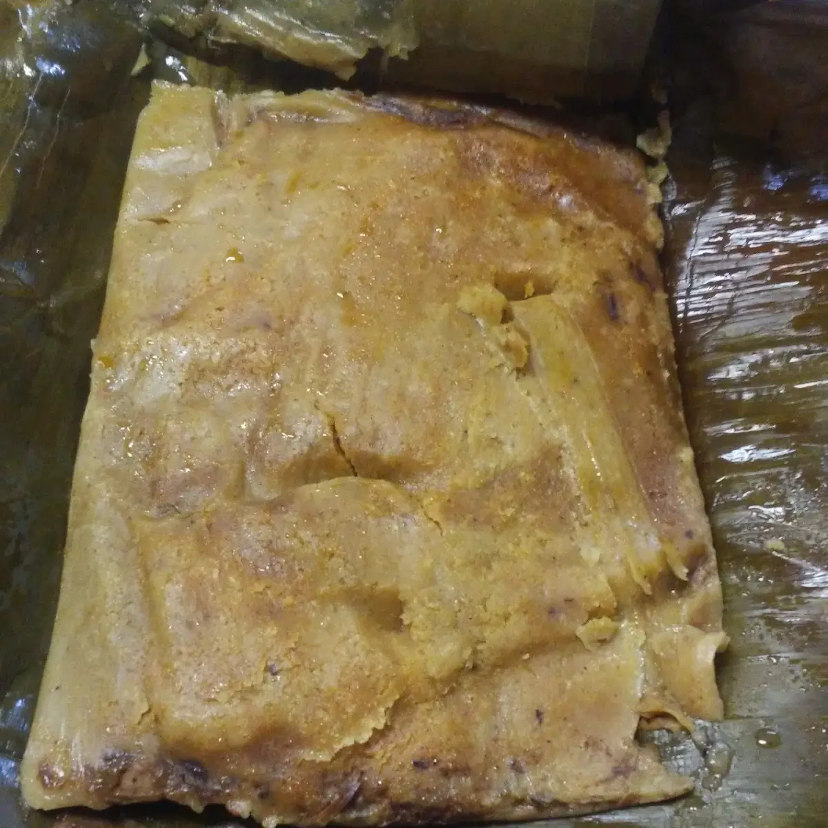 Tamal oaxaqueÑo de Pollo Salsa Verde