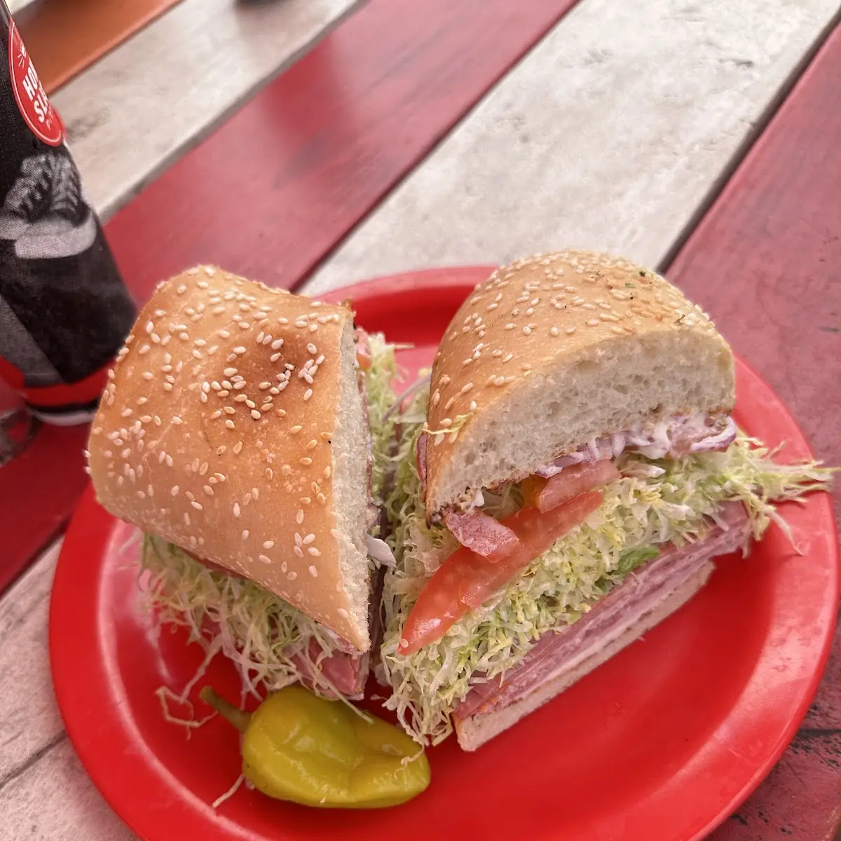 Italian Sub with Fresh Vegetables